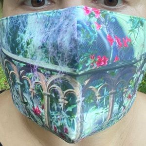 Iconic scenes of Savannah face mask